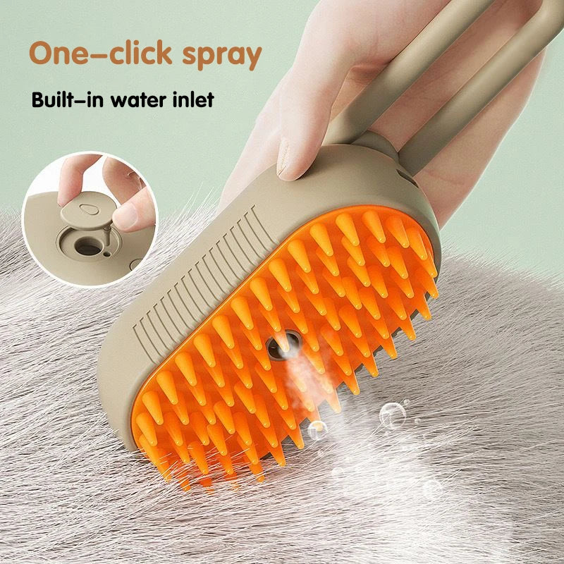 Furbee™ Steam Grooming Brush – For Cats & Dogs