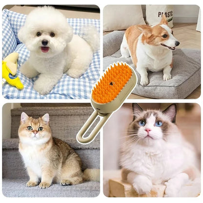 Furbee™ Steam Grooming Brush – For Cats & Dogs